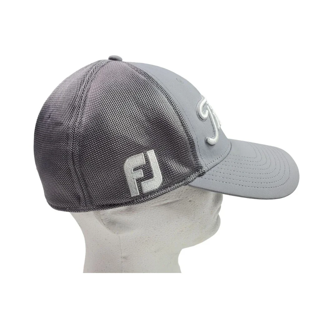 Titleist Footjoy Pro V1 Gray Fitted Golf Hat Cap Sz‎ L/XL